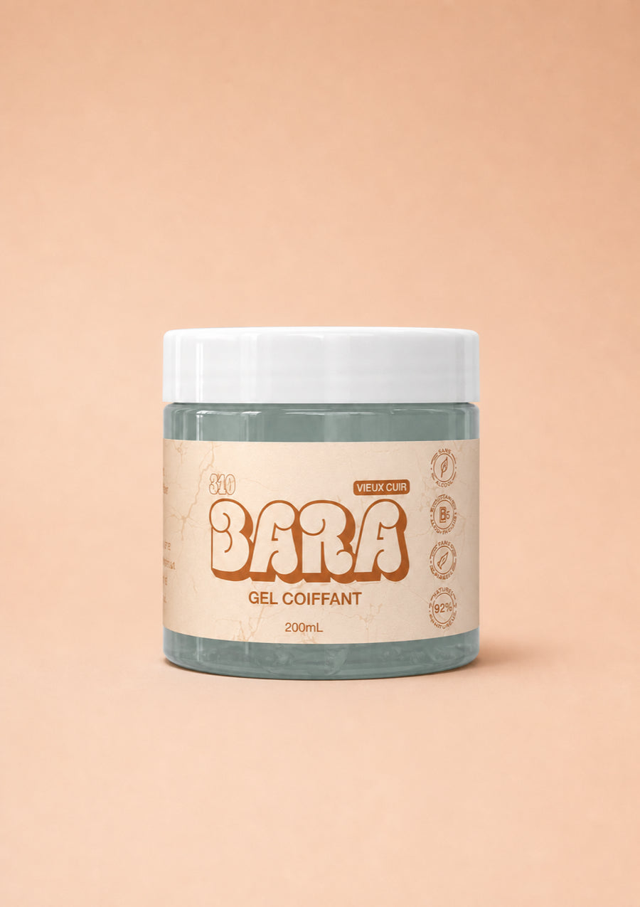 Pot de gel coiffant BARA Vieux Cuir 200 ml