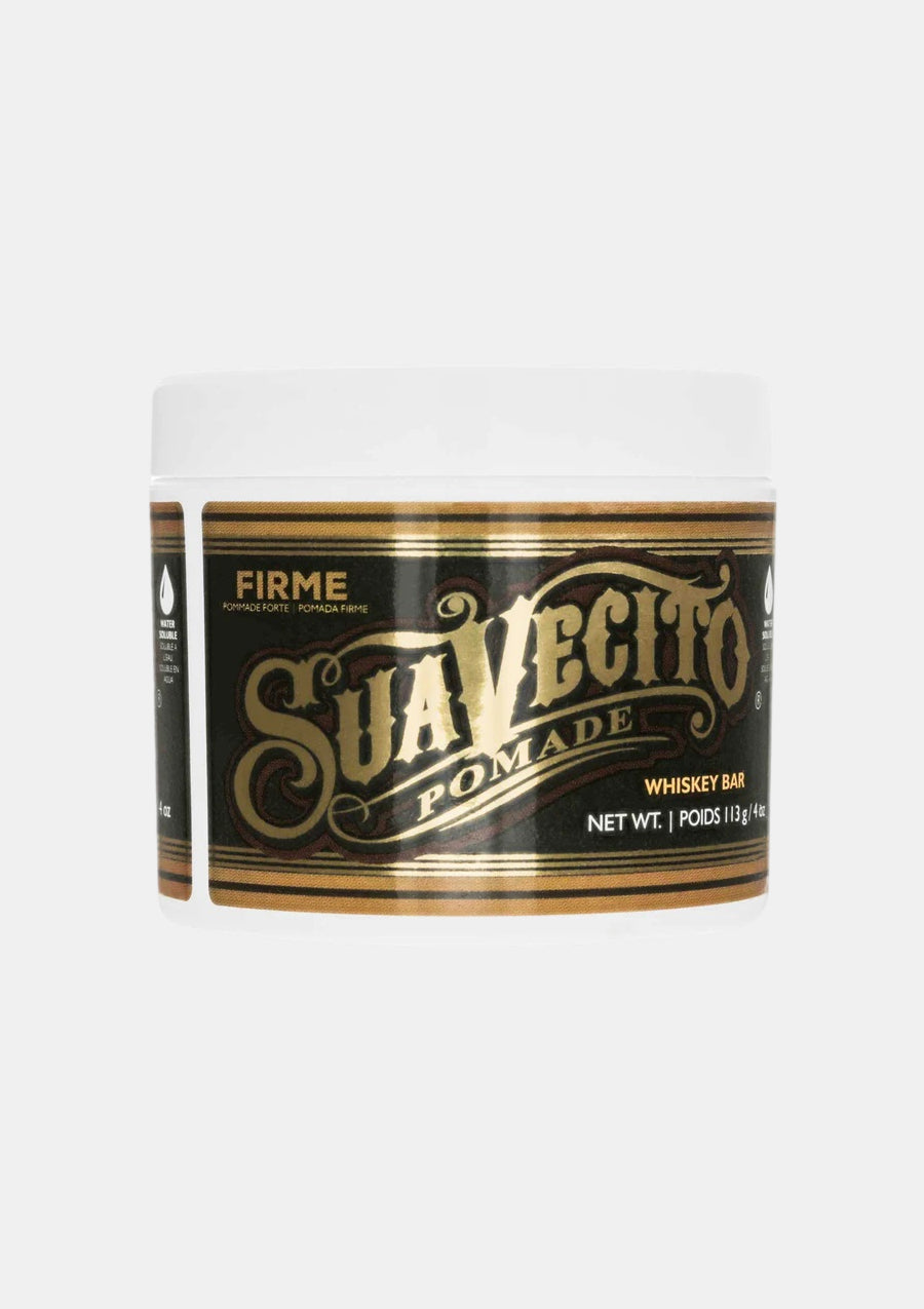 Pot de pommade coiffante Suavecito Whiskey Bar tenue forte