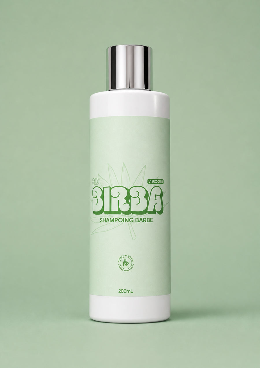 Flacon de shampoing pour barbe SIRBA Vieux Cuir 200 ml