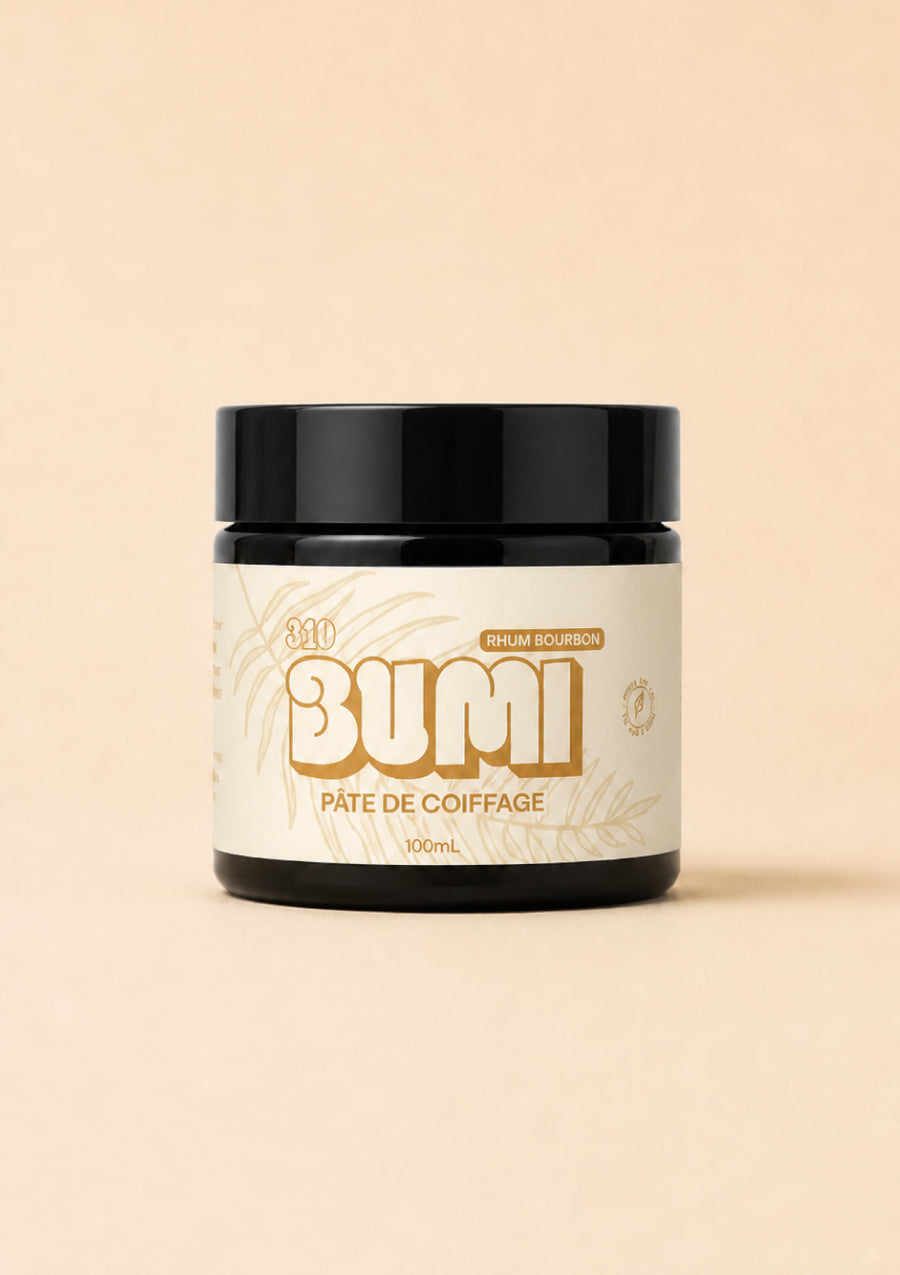 Pot de pâte coiffante BUMI Rhum Bourbon 100 ml