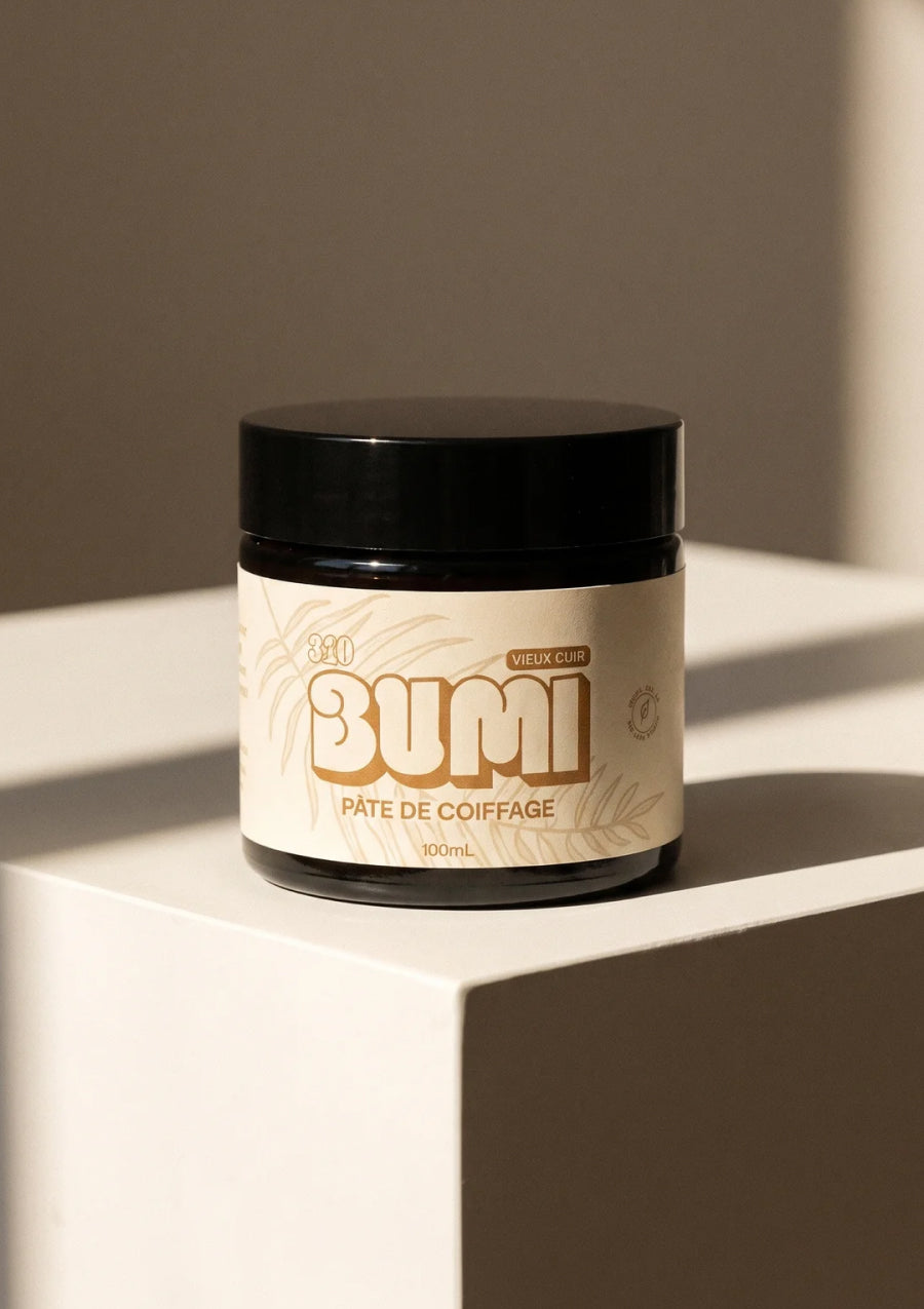 Pâte coiffante mate 310 BUMI Rhum Bourbon et Vieux Cuir