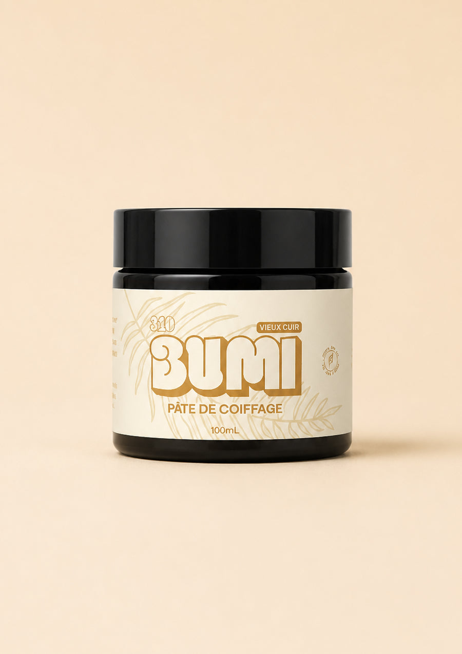 Pot de pâte coiffante BUMI Vieux Cuir 100 ml